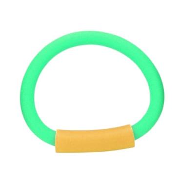 Imagem de menolana Macarrão de piscina com conector, prático, flexível, brinquedo aquático leve, reutilizável, bastões de treinamento de natação, macarrão de natação, Verde Amarelo