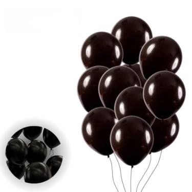 Imagem de Kit 150 Balão Liso + Bomba de Encher-Adequado para inflar balões e colchão de ar(Preto)