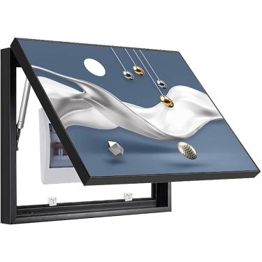 Imagem de Pintura decorativa da caixa do medidor elétrico, tampa decorativa da tampa do painel létrico, caixa de interruptores medidores elétricos modernos decorativos, [classe energética A], uma cor,