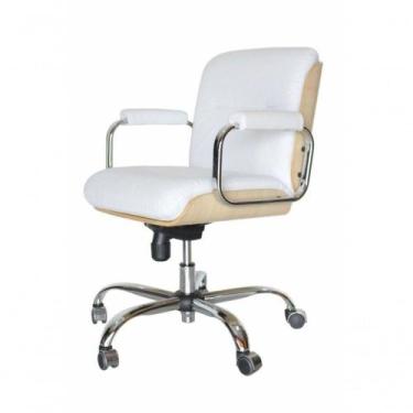 Imagem de Cadeira Eames Diretor Linha Capa Em Madeira Branco - OUTRAS MARCAS