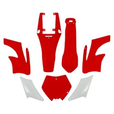 Imagem de QccHieUs Kits de Carenagem de para-lama Substitui Acessórios de Desempenho Premium Fáceis de Instalar Peças de Reposição, Vermelho
