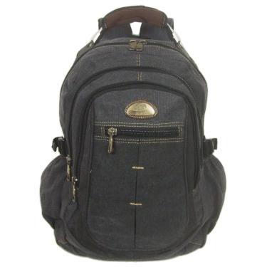 Imagem de Mochila Lona Cabo Aço Kvn Sport Escolar 35l Laptop 17"