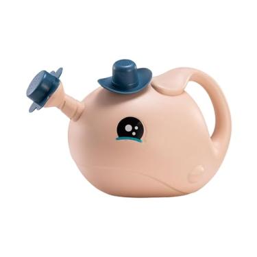 Imagem de WeiLaiKeQi Regador infantil com bico, ferramenta de jardinagem, regador de jardim moderno e portátil, pequeno recipiente de água para plantas internas e externas, Rosa, L