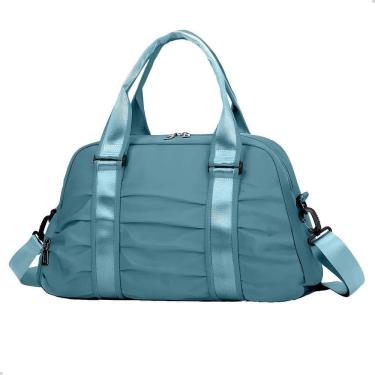 Imagem de Bolsa Mala Viagem Feminina Academia Esportes Treino Azul