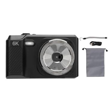 Imagem de Câmera digital de 68MP FHD 1080p 2.7 polegadas Manual de tela TFT Foco 16x Câmera de vídeo digital portátil portátil de zoom digital (Preto)