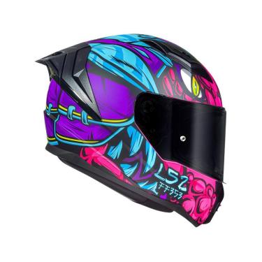 Imagem de Capacete LS2 FF810 Vigo Drillox Roxo E Rosa Fucsia Fosco