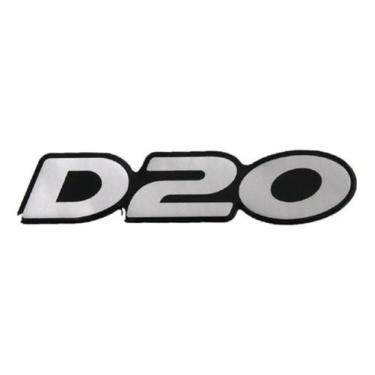 Imagem de Adesivo Emblema Chevrolet D20 D 20 Resinado Prata D20R01 - Spts
