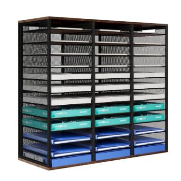 Imagem de PAG-Mass Classificador De Correspondências Em Massa Pag - Suporte Ajustável, Organizador Literatura Bancada, Caixa Correio Para Sala Aula, Papel Contas Mesa, Escritório, Casa E Escola, 36 Compartime