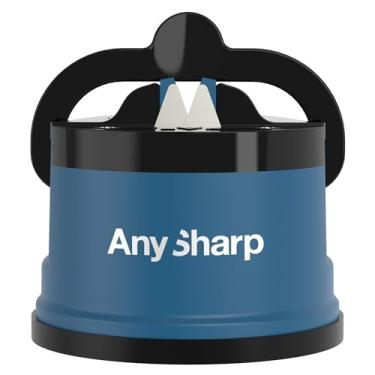Imagem de AnySharp Essentials – Afiador de facas com PowerGrip – Para facas e lâminas serrilhadas – Azul