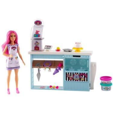 Imagem de Boneca Barbie Conjunto de Confeitaria para Decorar - com Acessórios Ma