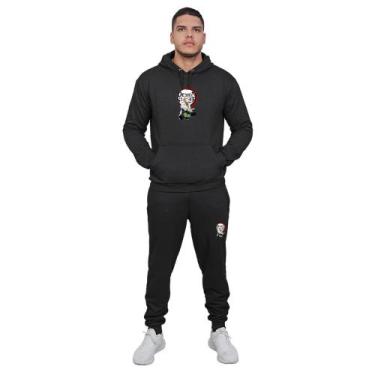 Imagem de Conjunto Kit Moletom Calça + Blusa Novidade Top - Moletons, Preto, Dem