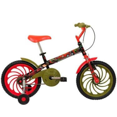 Imagem de Bicicleta Infantil Aro 16 Caloi Power com V-Brake e Rodinhas, Preto