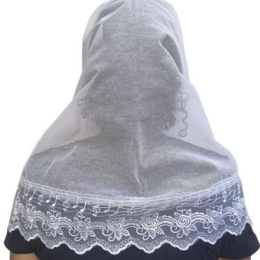 Imagem de Véu ccb notas musicais zoe congregação cristã no brasil - Véus da Fer,