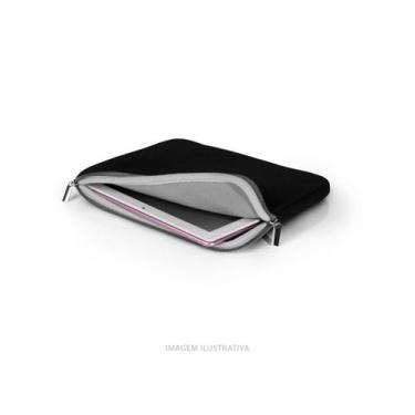 Imagem de Case Neoprene Para Notebook Até 15,6 Polegadas Preto E Cinza Bo400 - M