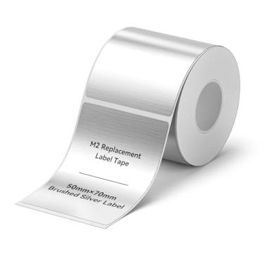 Imagem de NIIMBOT Etiquetas de transferência térmica M2 50 mm × 70 mm prata escovada