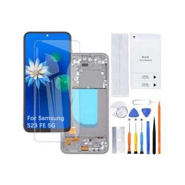 Imagem de Kit de montagem de tela LCD para Samsung Galaxy S23 FE 5G TFT S711U1 S711U S711W (preto com moldura, sem impressão digital, versão dos EUA)