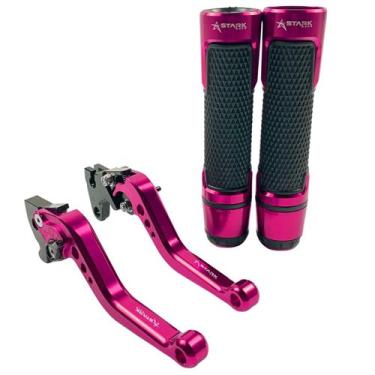 Imagem de Kit Manete Manopla Luva Moto Xt660r Xt 225 Dt 200 Tdm 225 - Stark Race