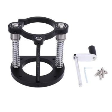 Imagem de Jiawu Base Mesa do Roteador, Elevador de Roteador Ajustável para Máquina de Corte de 64-66 Mm de Diâmetro, Base de Placa de Inserção de Tabela de Roteadores Aperto de 2 Mandíbulas