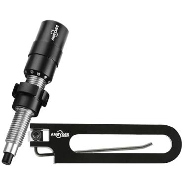 Imagem de Conjunto de descanso de flecha magnética e êmbolo - Descanso de flecha para arco recurvo e arco nu alvo, alumínio usinado CNC com tensão de mola ajustável para treinamento e competição de tiro com