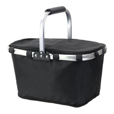 Imagem de Cesta de Compras - Cesta de Mercearia Portátil | Bolsa Dobrável Grande Capacidade para Homens Mulheres Organização Viagem Cozinha Armazenamento Supermercado