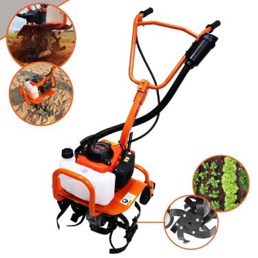 Imagem de Microtrator Profissional Vulcan VMC360S À Gasolina 4 Tempos 3,6HP de Potência 53 Cilindradas Ideal Para Cultivo e Preparo de Solo em Hortas e Pastos