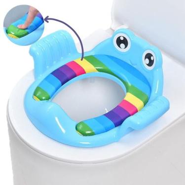 Imagem de Assento Redutor Infantil Sapinho para Vaso Sanitário com Apoio de Braç