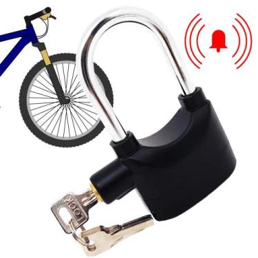 Imagem de Cadeado Alarme Sonoro Bicicleta Moto Exelente Qulidade - REF110 - PDE