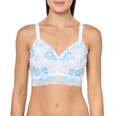 Imagem de Savona Bralette longo curvilíneo, Branco/Verde Umbria/Azul Constance, P
