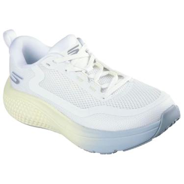 Imagem de Skechers Tênis feminino Go Run Supersonic Max, Branco/azul claro/amarelo, 40