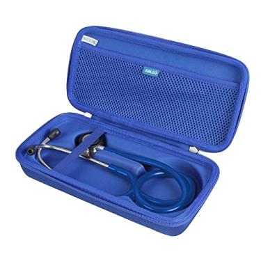 Imagem de Anleo Estojo Rígido De Viagem Para Estetoscópio 3M Littmann Classic Iii, Lightweight Ii Se, Mdf Acoustica Deluxe (Somente Estojo) (Safira)