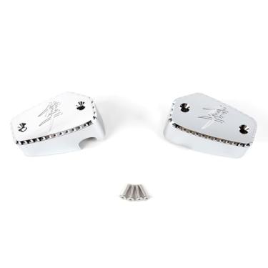 Imagem de Tampas de reservatório de freio cromado + cilindro mestre de embreagem para Suzuki Hayabusa GSXR 1300 GSX1300R 2021-2025, acessórios de motocicleta