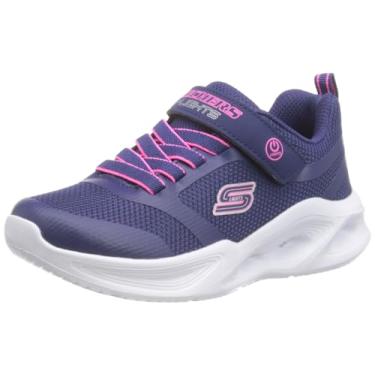 Imagem de Skechers Tênis infantil unissex Sola Glow, Azul marino, 3.5 Big Kid