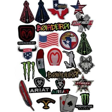 Imagem de Kit 10 Adesivos de Chapéu Country Variados - Vivace Country, Tamanho U