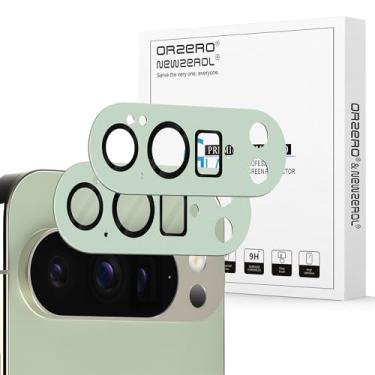 Imagem de Orzero (Pacote com 2) Protetor de Lente de Câmera Compatível com G P 10 P, Protetor de Cámera Premium Metal e Vidro Recortes de Câmera Precisos Alta Definição Antiarranhões - Verde Claro