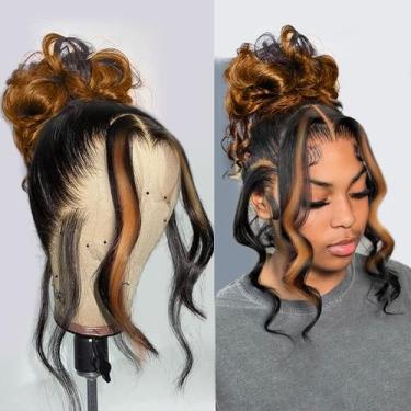 Imagem de Perucas frontais de renda 360 BAIICS Human Hair Body Wave 18"
