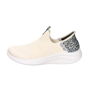 Imagem de Skechers Tênis feminino Hands Free Slip-ins Ultra Flex 3.0 Natural Step, Leopardo, 39 BR