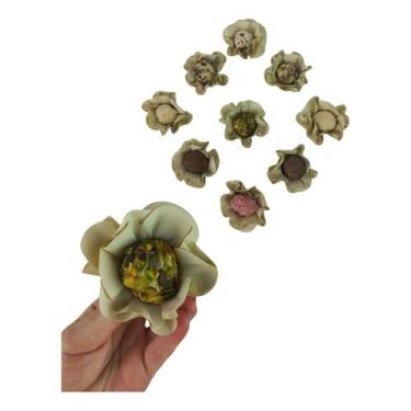 Imagem de 40 Forminhas P/ Doces Finos Nina Off White Flor Casamento - Lulli Fest