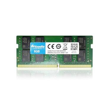 Imagem de 8GB DDR4 Laptop RAM 2666MHz CL19 SODIMM Wlizedle PC Memory RAM PC4-21300 260-Pin 1.2V Non-ECC Unbuffered Notebook Sdram Sticks Módulo Upgrade para Computador Portátil, Verde