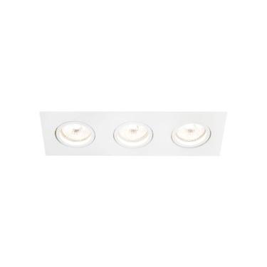 Imagem de Spot de Embutir Newline Lisse II para 3 Lâmpadas AR70 GU10 Bivolt, Bra