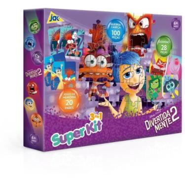 Imagem de QUEBRA-CABECA Cartonado Divertidamente 3EM1 DOMINO/JG - Toyster