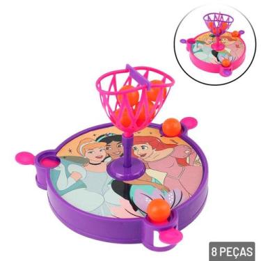 Imagem de Mini Jogo de Basquete 8 Peças Princesas Color - Tudo em Caixa