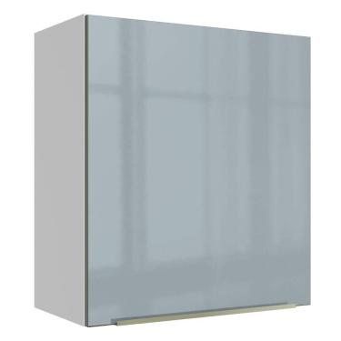 Imagem de Armário Aéreo Madesa Lux 60cm 1 Porta Branco Cinza