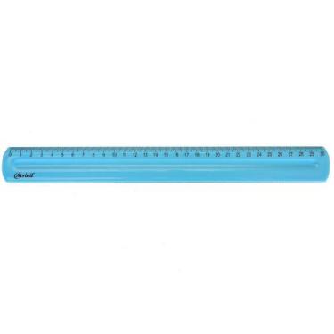 Imagem de Régua escolar e escritório de 30cm Acrinil, Azul