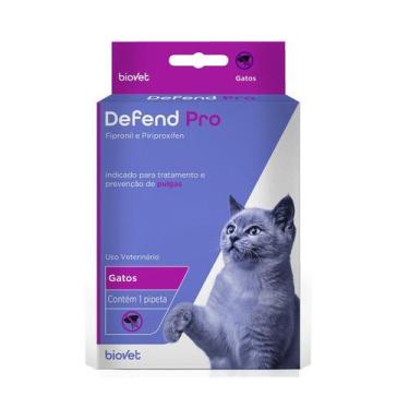 Imagem de Antipulgas Defend Pro para Gatos com 1 Pipeta - Biovet / Defend Pro