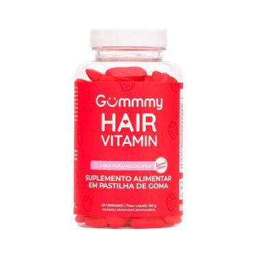 Imagem de Gummmy Hair Vitamin Com 60 Gomas Morango Do Amor - Nutrin Group
