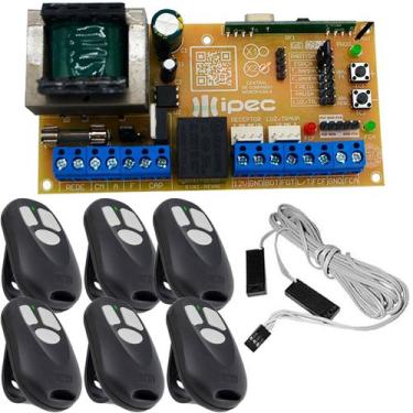 Imagem de Central Placa Motor Deslizante Com Rampa 6 Controles Sensor Dz 70cm - 