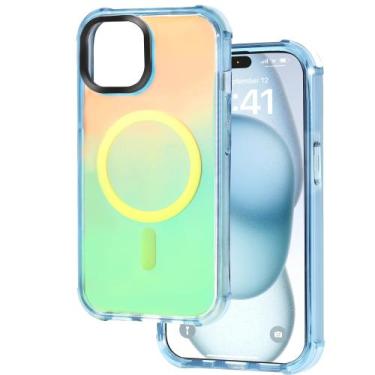 Imagem de Capa de telefone Tigowos Magnetic Bumper para iPhone 15 com MagSafe