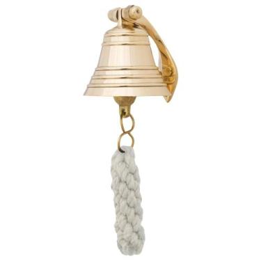 Imagem de Suporte de parede em latão polido Ship's Bell The Metal Magician x2