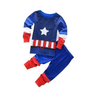 Imagem de Conjunto De Pijamas De Cartoon Do Homem-Aranha Para Meninas, Roupa De 