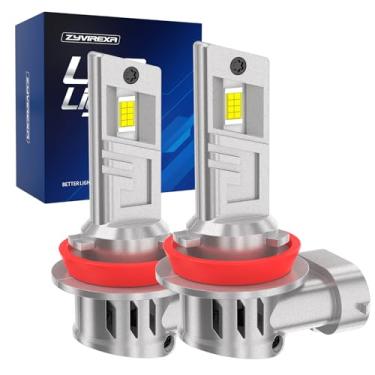 Imagem de Zyvirexa Compatível com lâmpadas de farol de neblina Jeep Grand Cherokee 2014-2022, luz branca, design 1:1 com ventilador de resfriamento, sem necessidade de adaptador, Plug and Play, pacote com 2